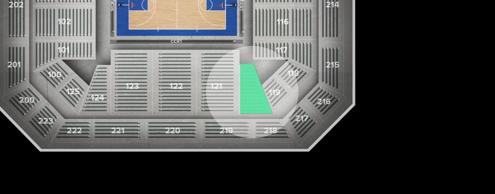 Seat view from Main