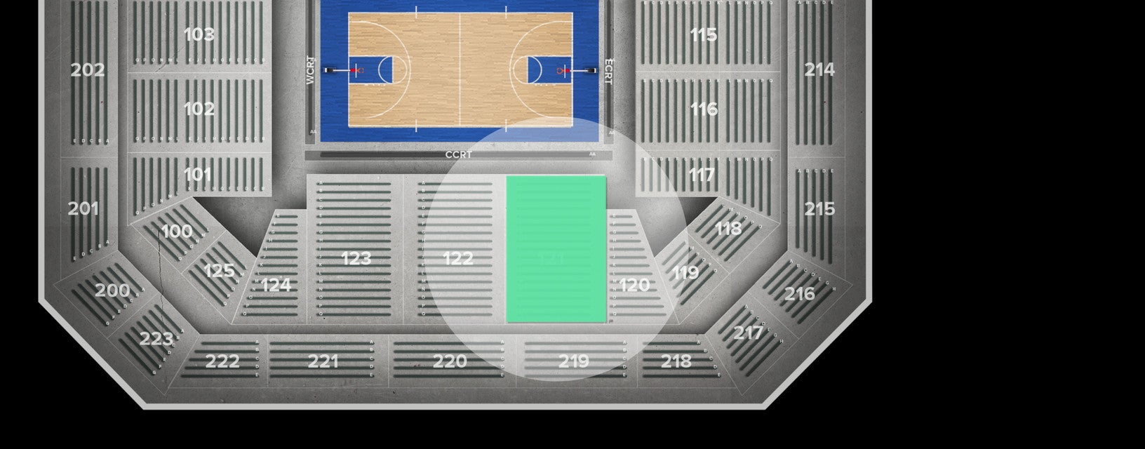 Seat view from Main