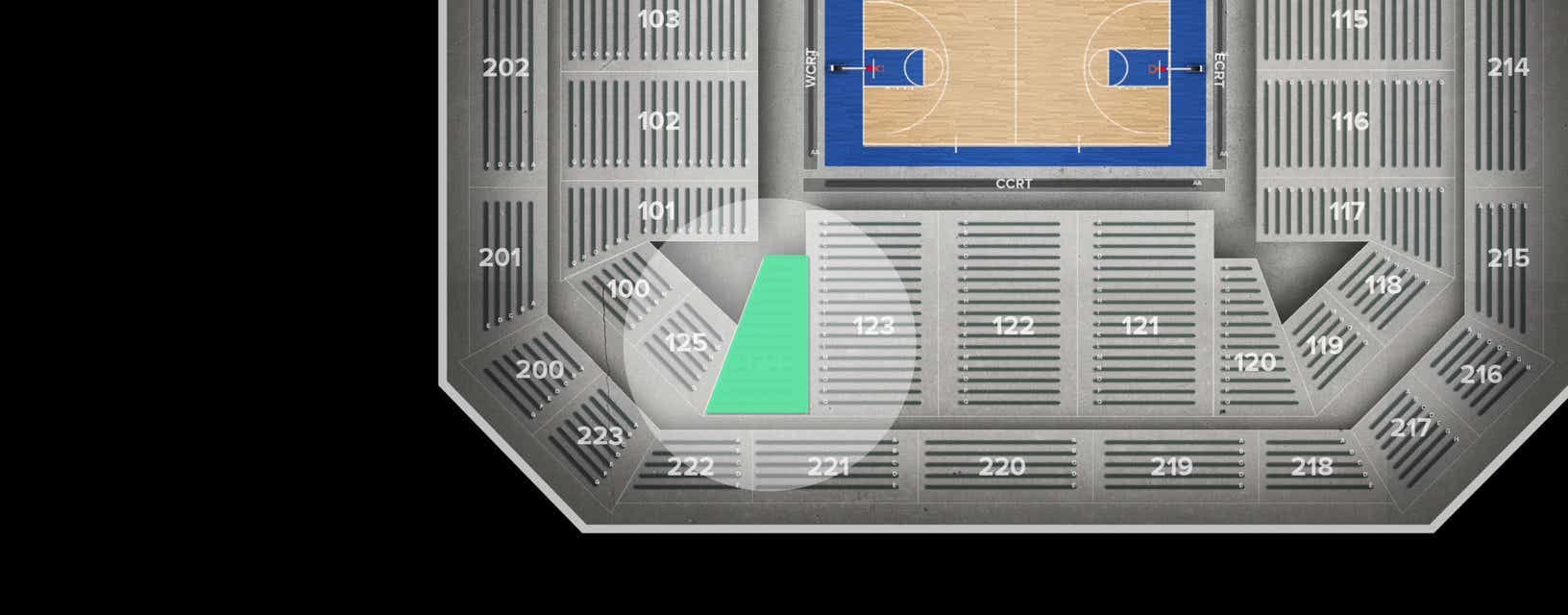 Seat view from Main