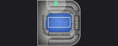 Seat view from Student Upper Sideline