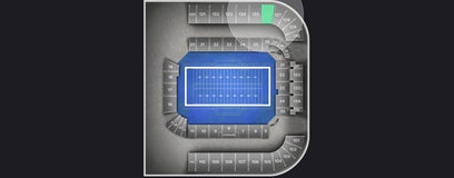 Seat view from Upper Bronco Priority