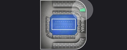 Seat view from Upper End Zone