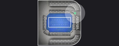 Seat view from Lower End Zone