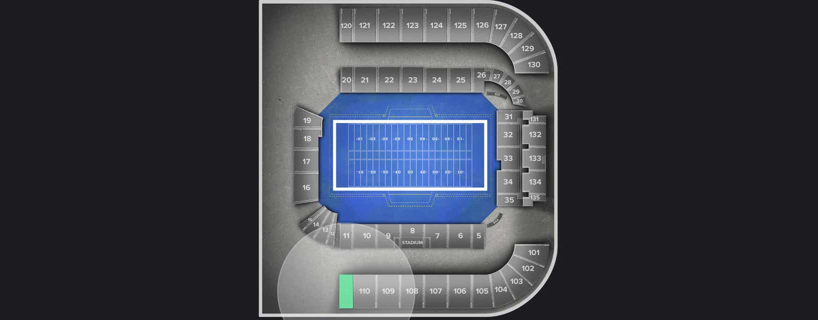 Seat view from Longside Upper