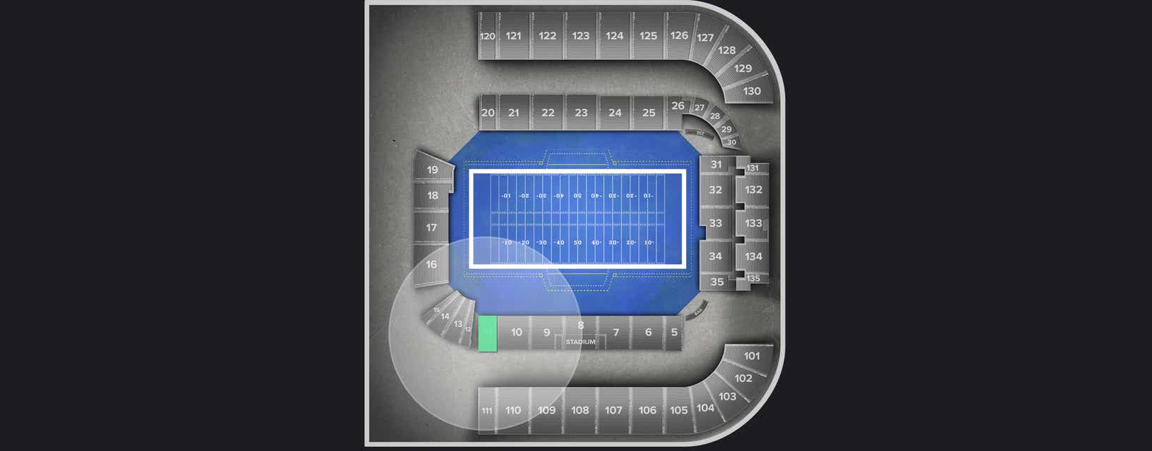 Seat view from Longside Lower