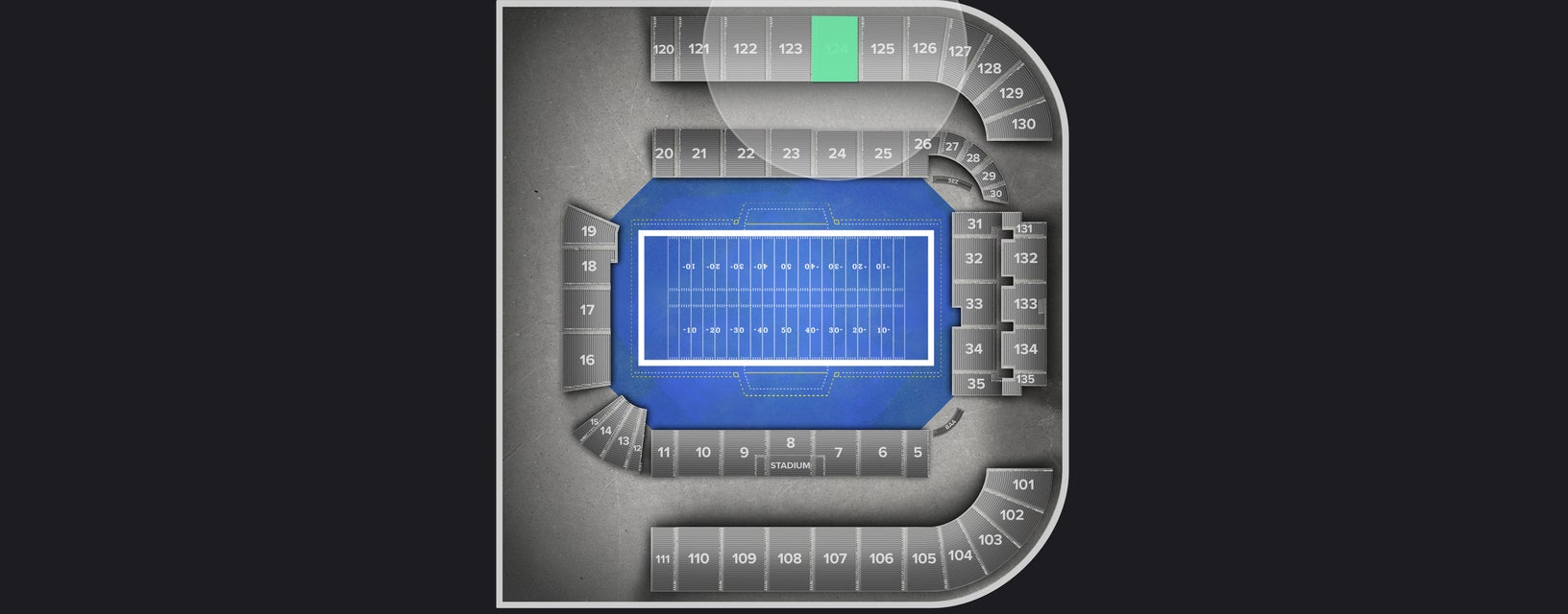 Seat view from Longside Upper