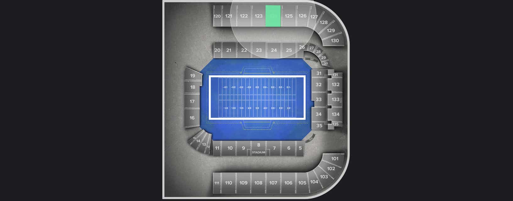 Seat view from Longside Upper