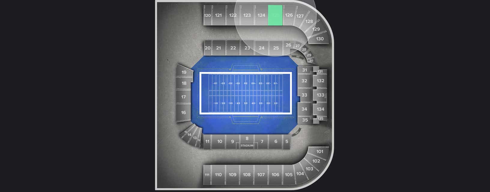Seat view from Longside Upper