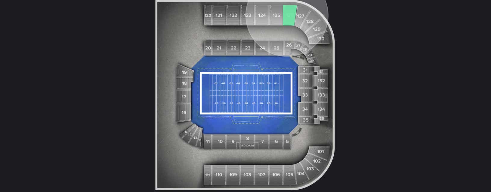 Seat view from Longside Upper