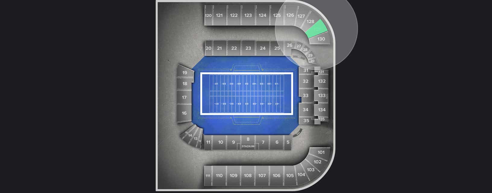 Seat view from Shortside Upper