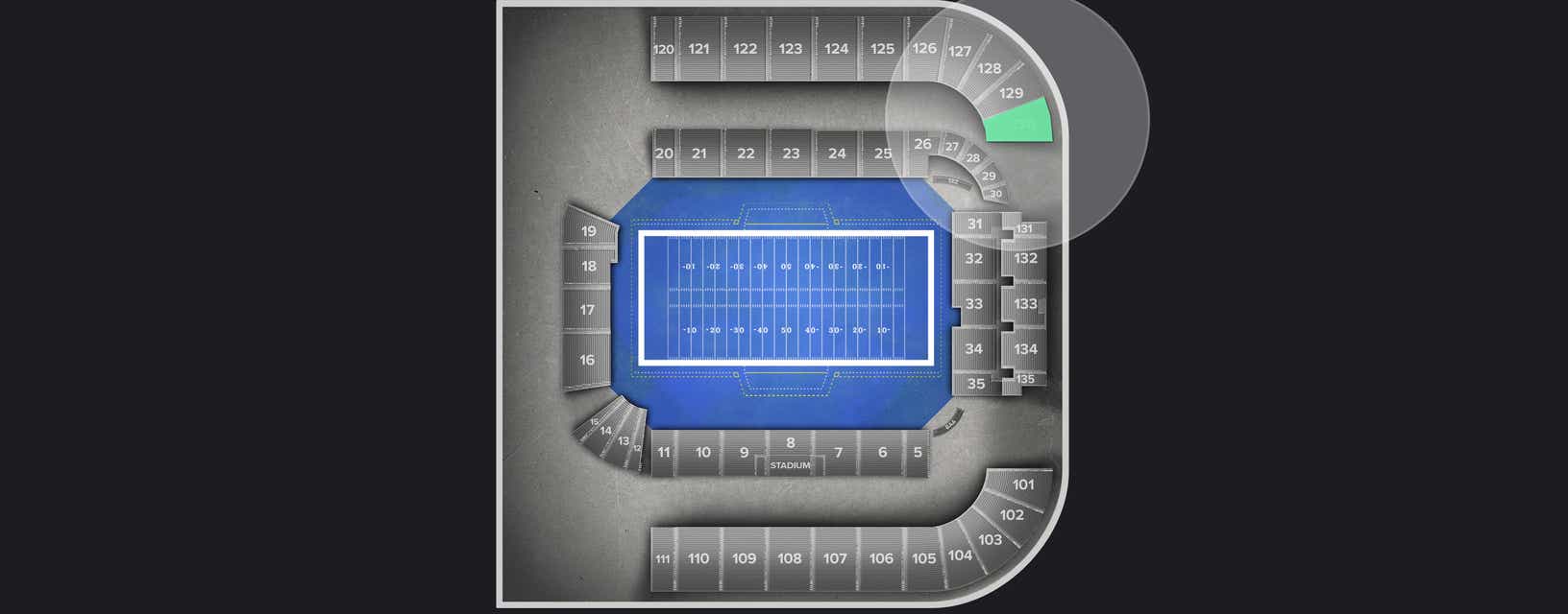 Seat view from Shortside Upper