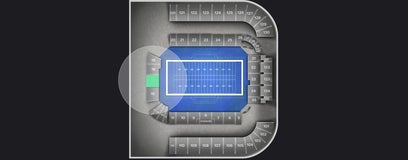 Seat view from North End Zone