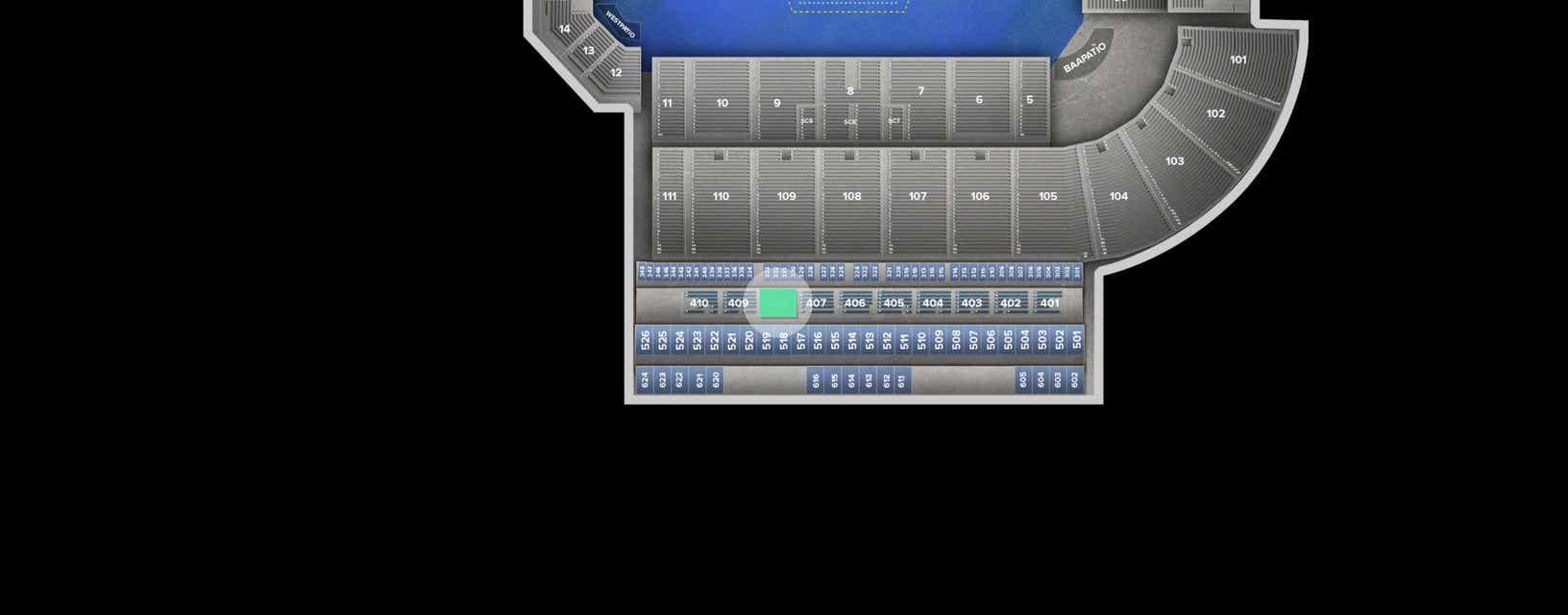 Seat view from Club