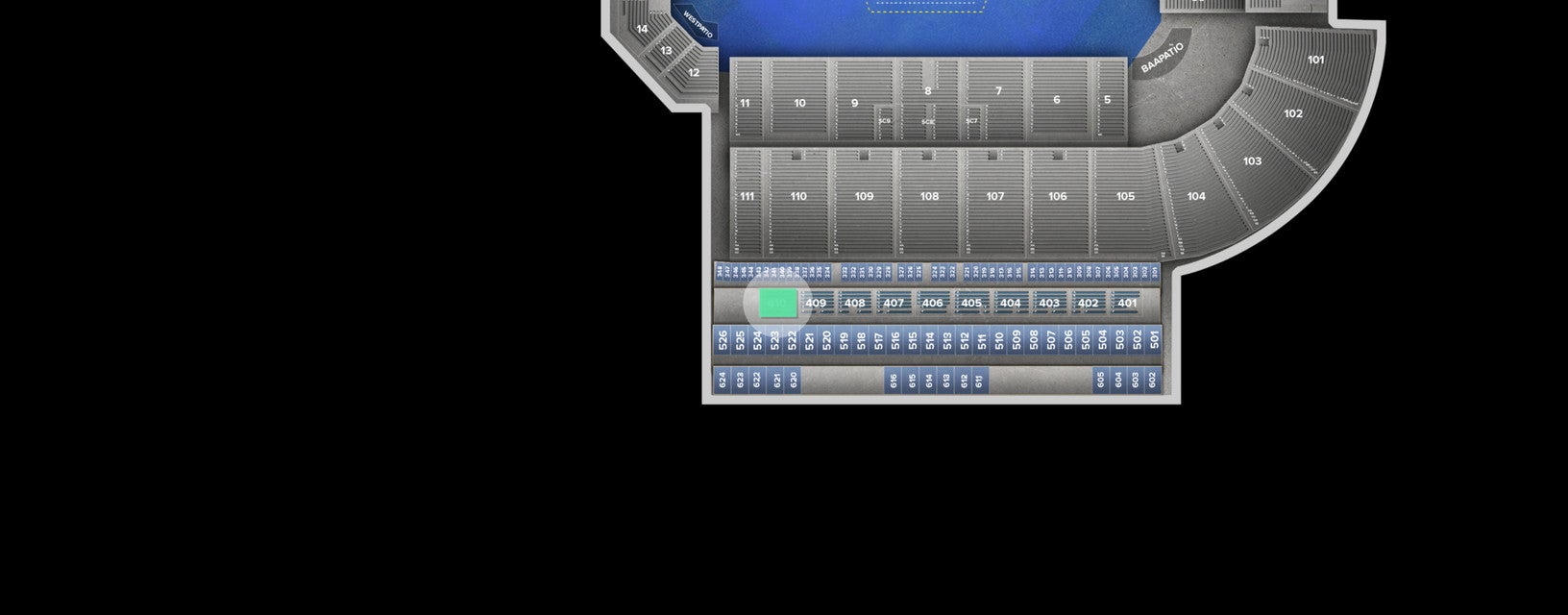 Seat view from Club