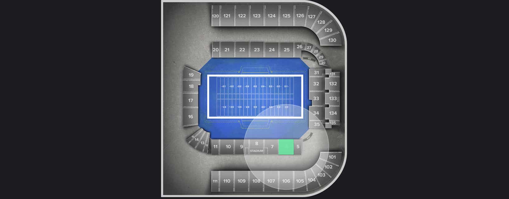 Seat view from Longside Lower
