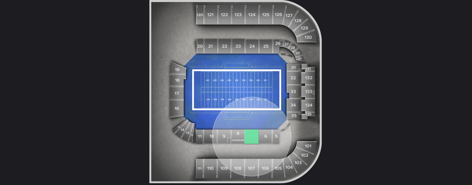 Seat view from Longside Lower