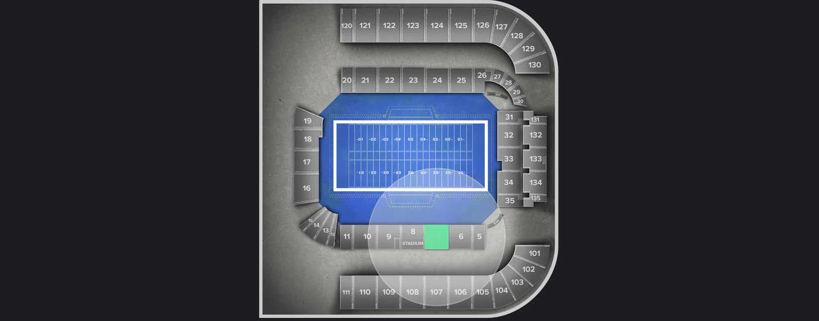 Seat view from Longside Lower