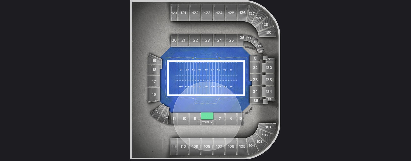 Seat view from Longside Lower