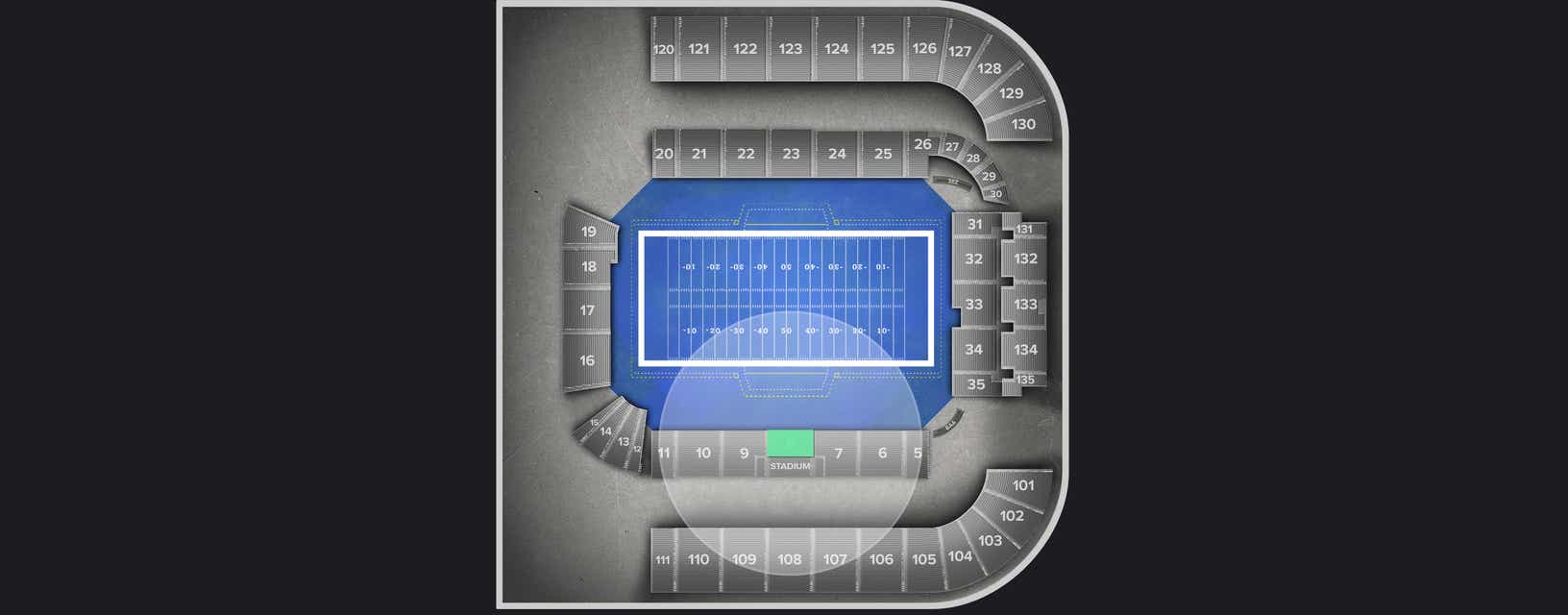 Seat view from Longside Lower