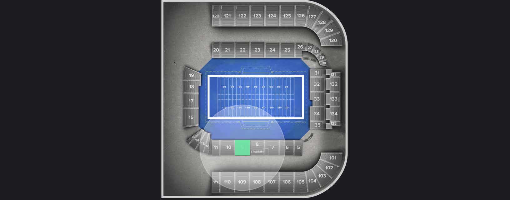 Seat view from Longside Lower