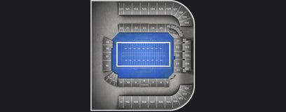 Seat view from North End Zone