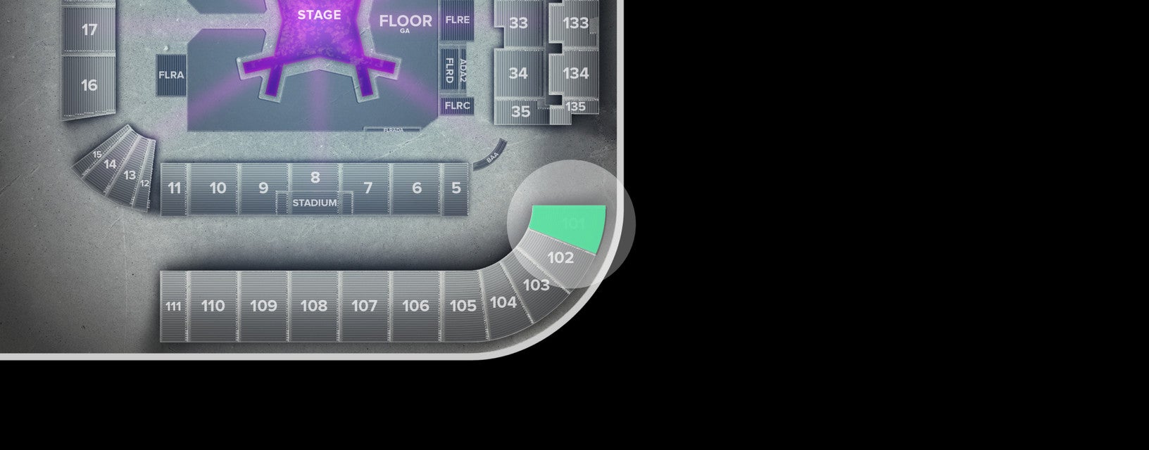 Seat view from Upper End Zone