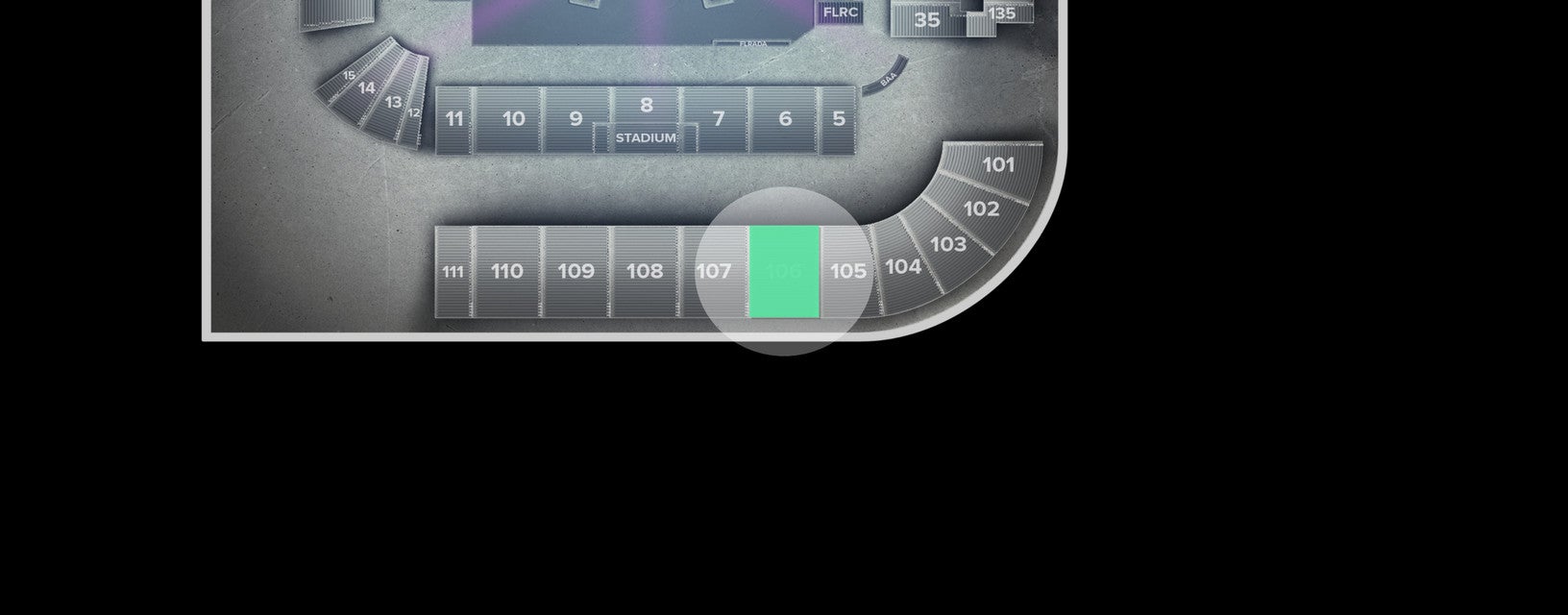 Seat view from Upper Buckaroo Priority