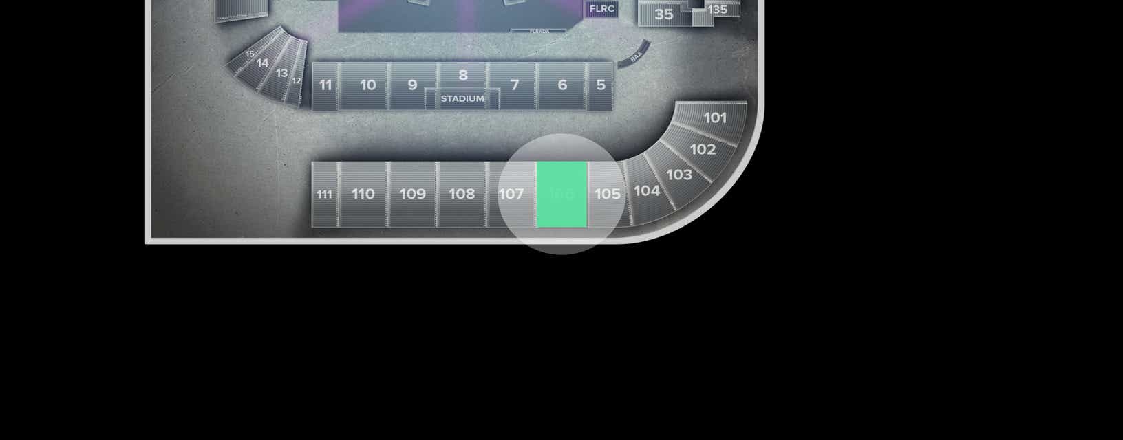 Seat view from Upper Buckaroo Priority