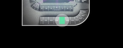 Seat view from Upper Roughrider Priority