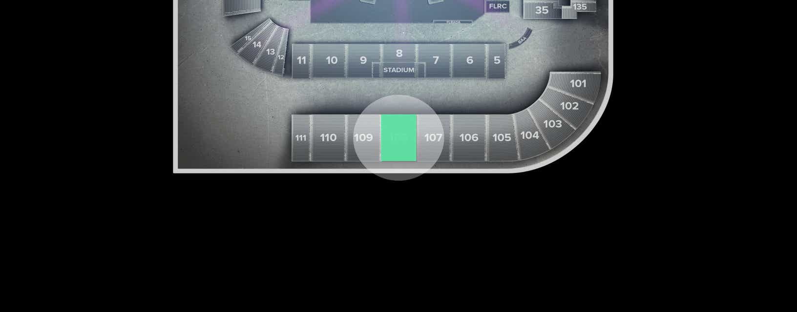 Seat view from Upper Wrangler Priority