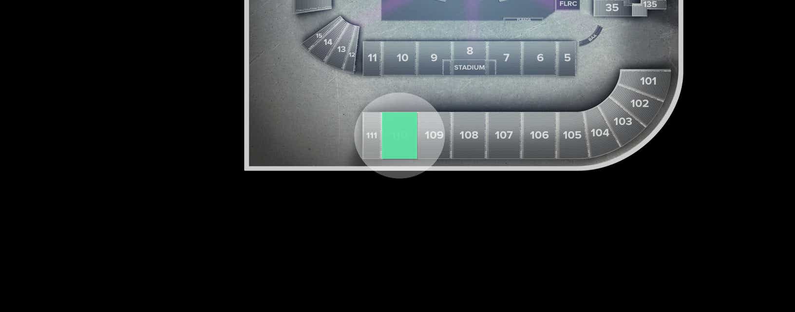 Seat view from Upper Buckaroo Priority
