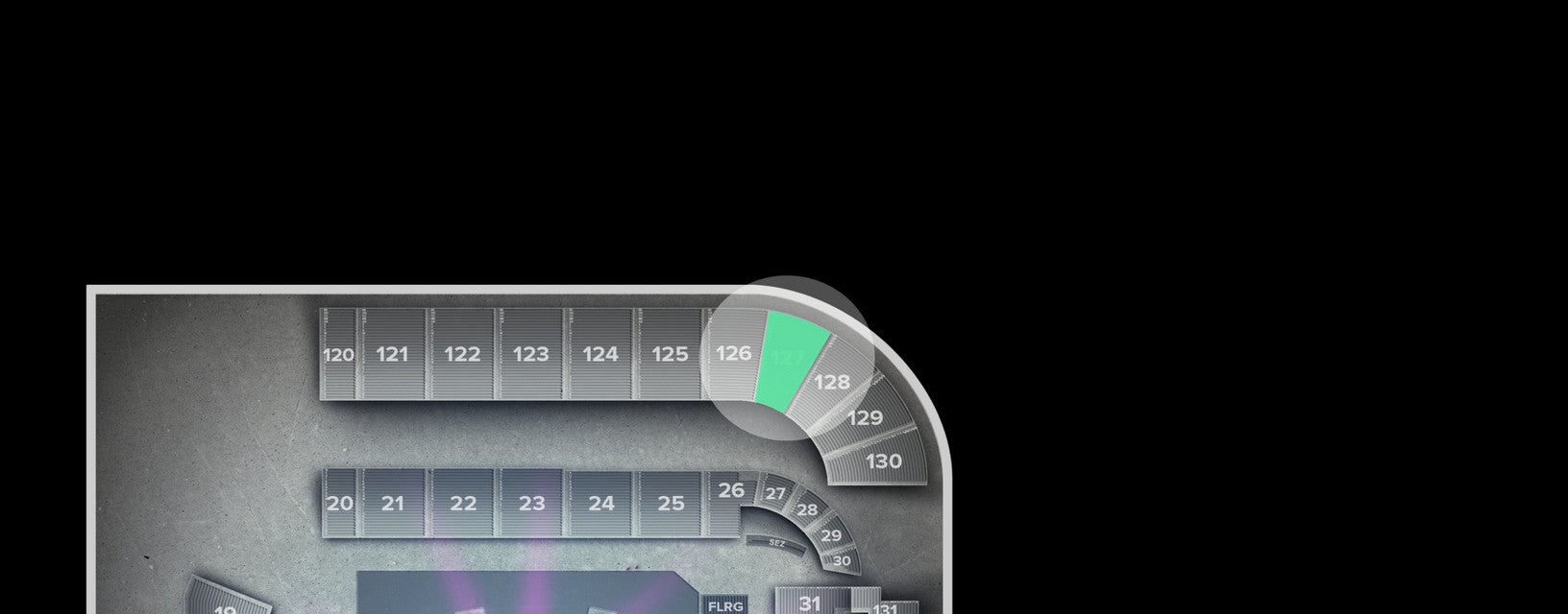 Seat view from Upper End Zone