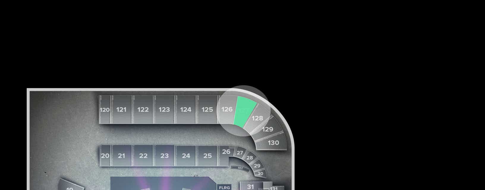 Seat view from Upper End Zone