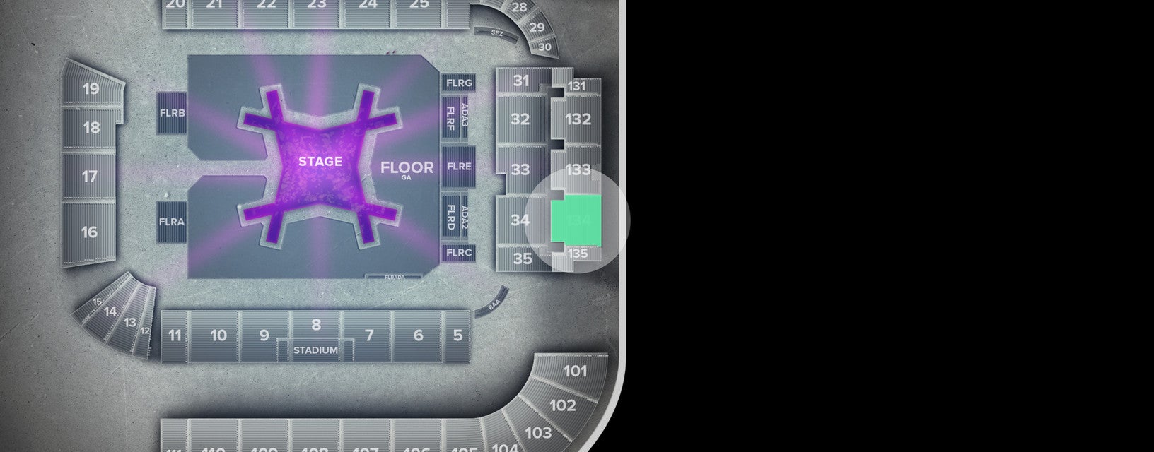Seat view from Upper South End Zone
