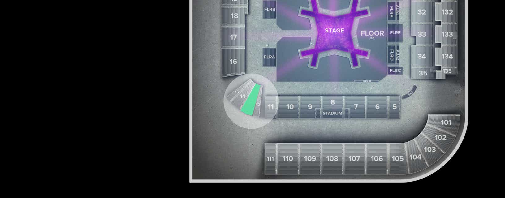 Seat view from Lower Visitor Priority