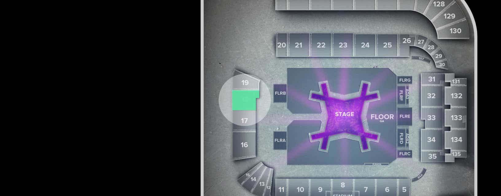 Seat view from North End Zone