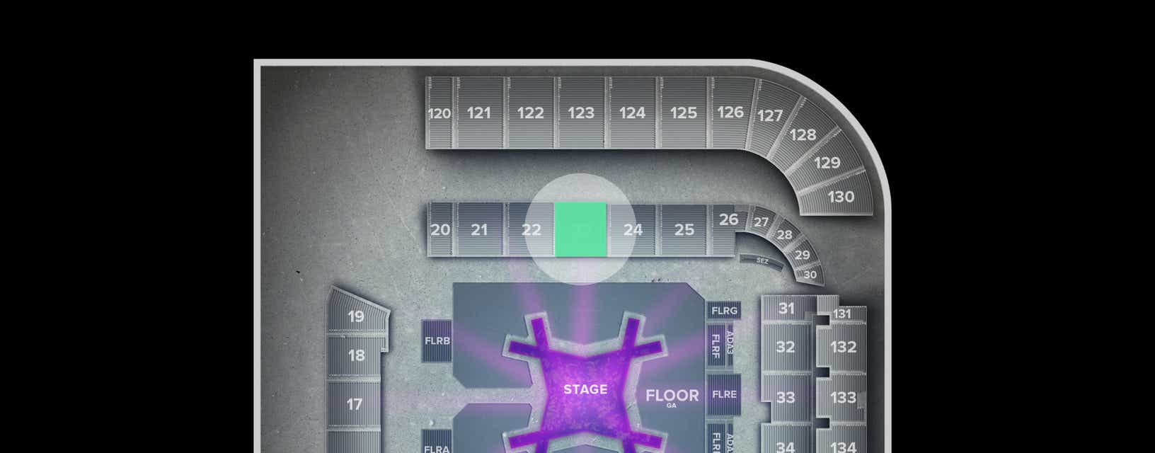 Seat view from Lower Wrangler Priority