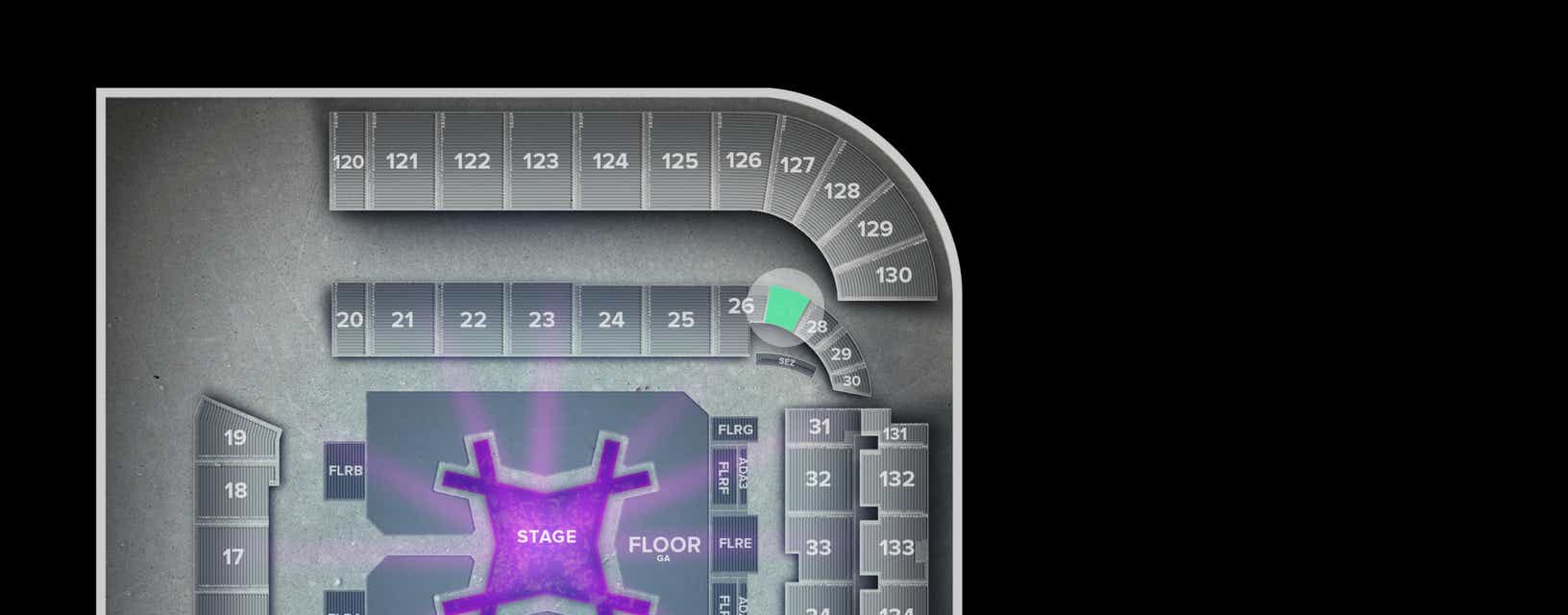 Seat view from Lower End Zone