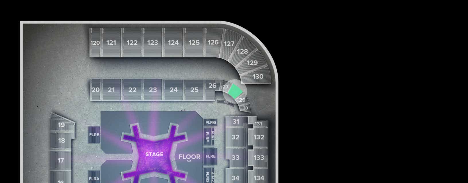 Seat view from Lower End Zone
