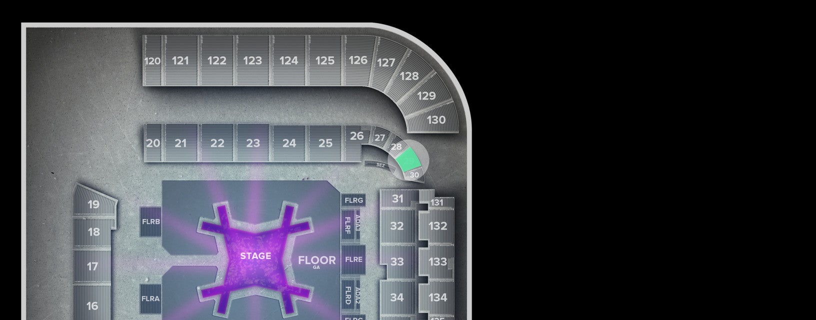 Seat view from Lower End Zone
