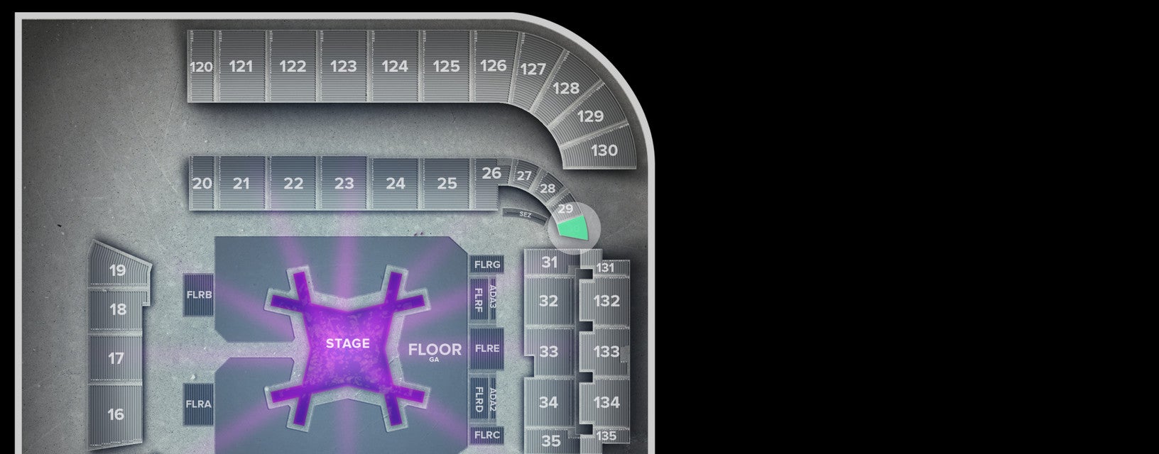 Seat view from Lower End Zone