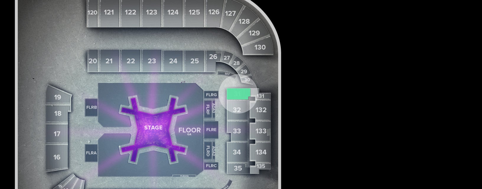 Seat view from Lower South End Zone