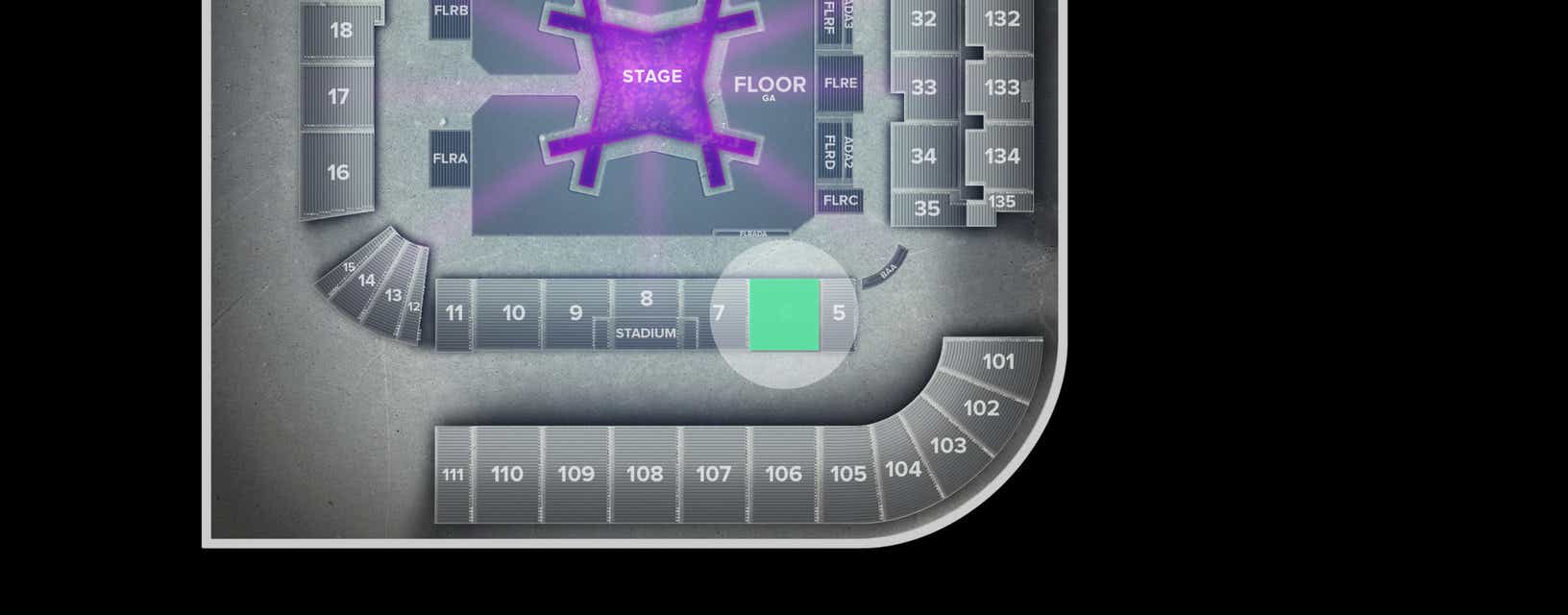 Seat view from Lower Buckaroo Priority