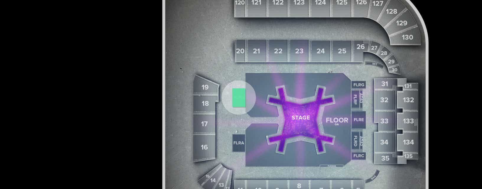 Seat view from Floor