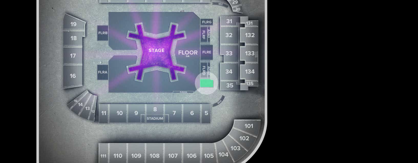 Seat view from Floor