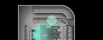 Seat view from Lower Roughrider Priority