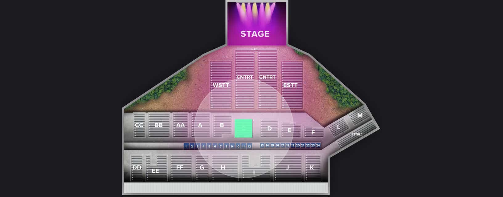 Seat view from Lower Grandstand