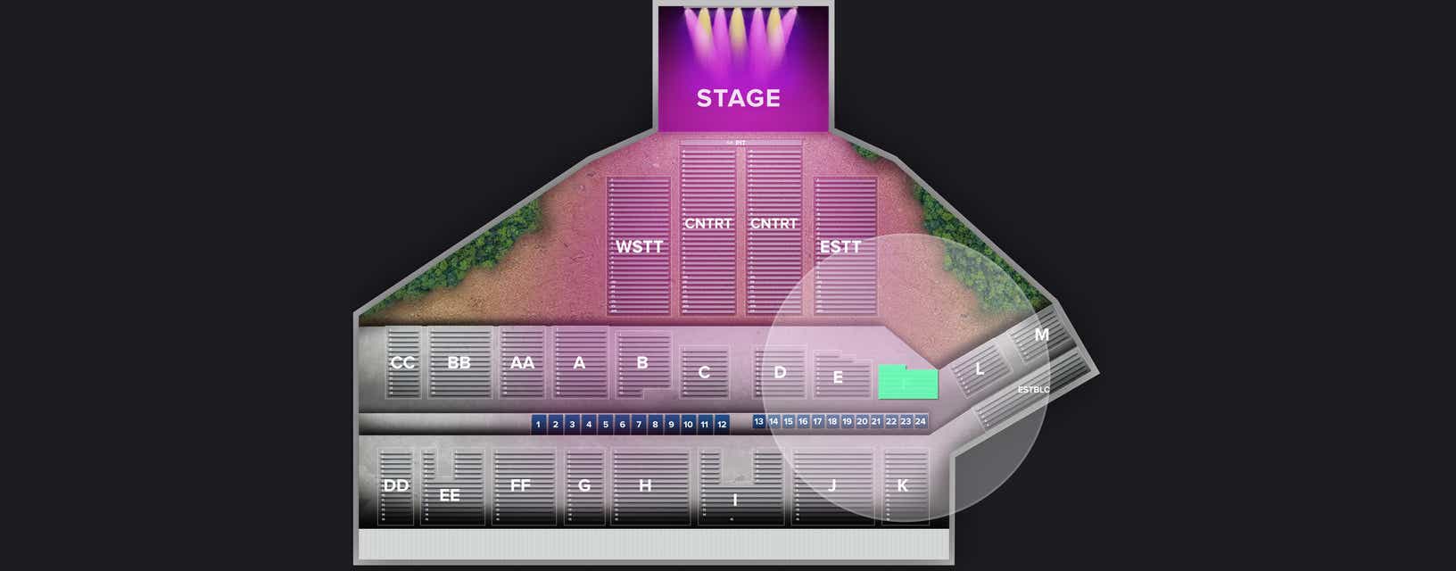 Seat view from Lower Grandstand