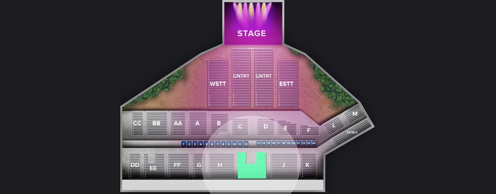 Seat view from 