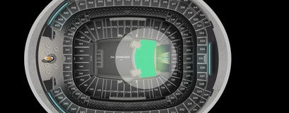 Seat view from Front Standing